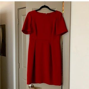 J Crew Red dress, size 10. Never worn with tags.